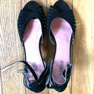 Seychelles Retro Peep Toe Pinup Heels